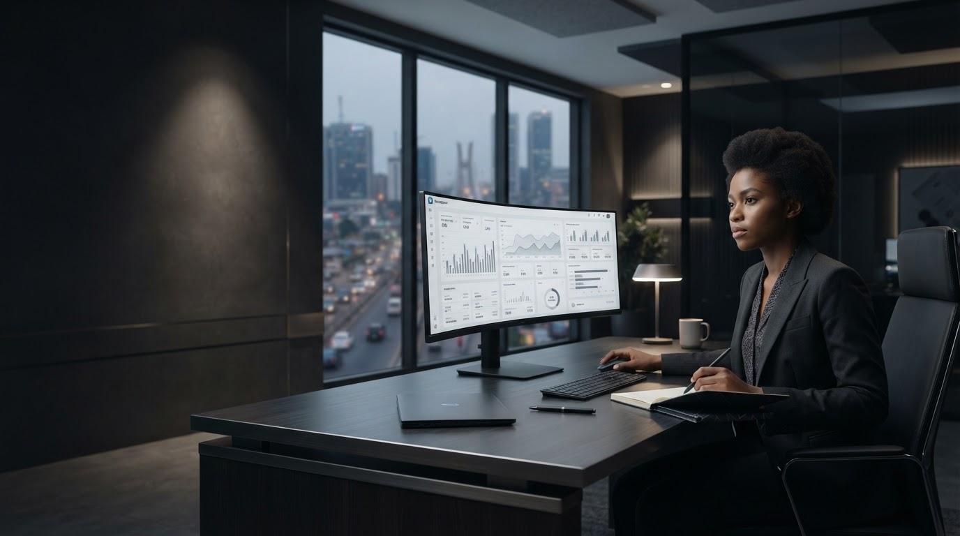Moniepoint predictive analysis dashboard displayed on screen